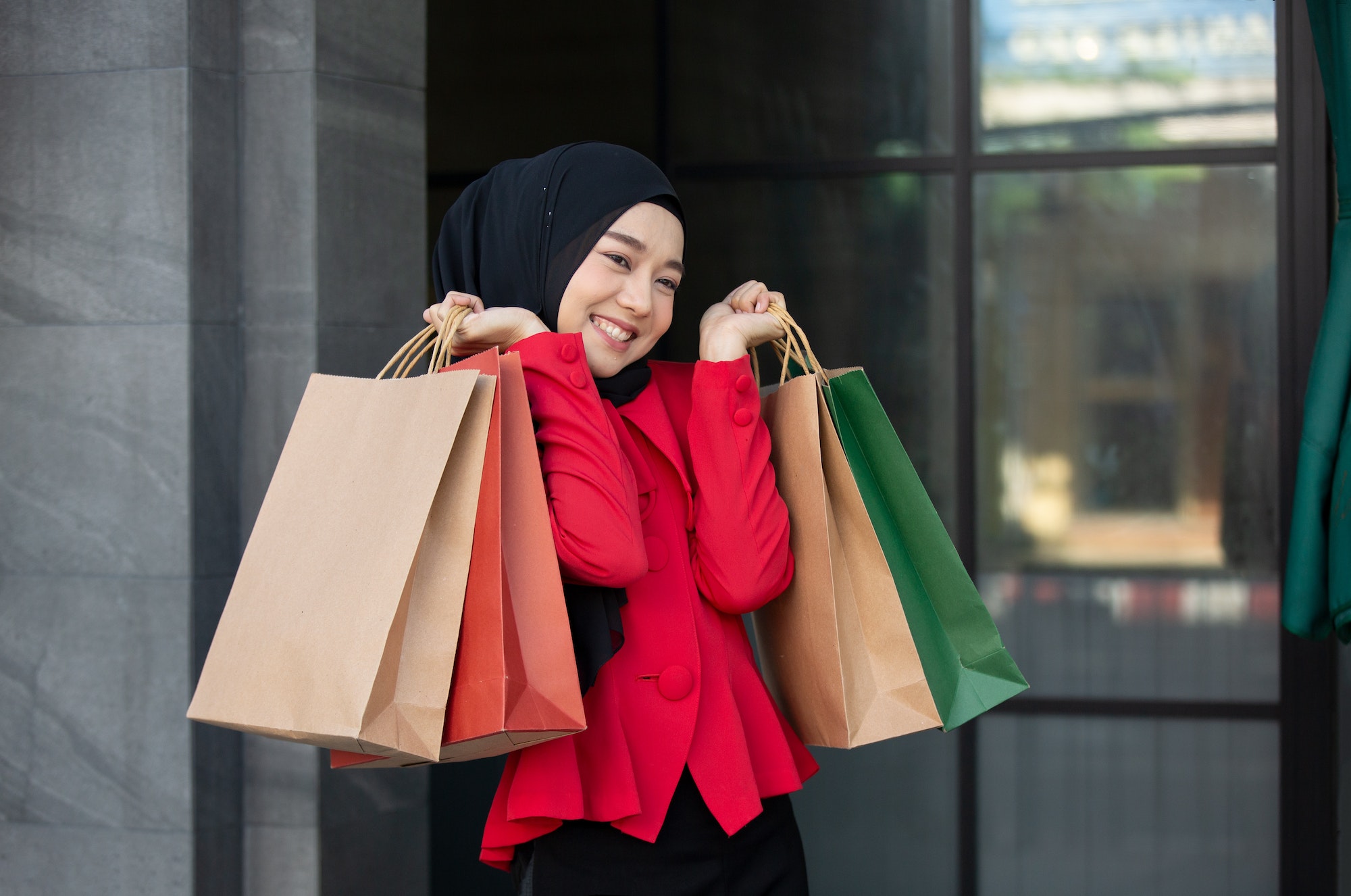 Woman hands holding shopping bags, Shopping, shopping bag, woman, clothes, clothing, fashion, style,